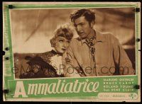 4b084 FLAME OF NEW ORLEANS Italian 14x19 pbusta '40s Marlene Dietrich, Bruce Cabot, Rene Clair!