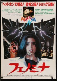 4b824 CREEPERS Japanese '85 Dario Argento, terrified Jennifer Connelly, white background design!
