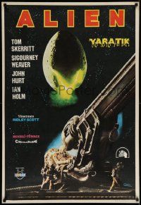 4b311 ALIEN Turkish '79 Ridley Scott sci-fi monster classic, cool different art by Omer Muz!