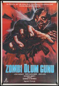 4b329 DAY OF THE DEAD Turkish '88 George Romero Night of the Living Dead zombie sequel, different!