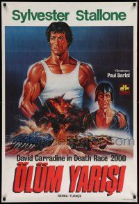 4b331 DEATH RACE 2000 Turkish '76 cross country road wreck, Omer Muz art of Sylvester Stallone!