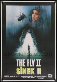 4b344 FLY II Turkish '90 Eric Stoltz, Daphne Zuniga, like father, like son, horror sequel, Sahin!