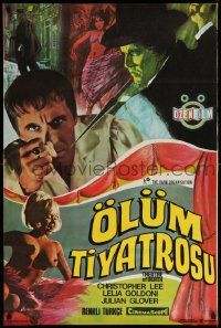 4b395 THEATRE OF DEATH Turkish '67 Christopher Lee, great horror art and images!