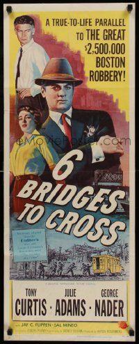 4c505 6 BRIDGES TO CROSS insert '55 Curtis in the great unsolved $2,500,000 Boston robbery!