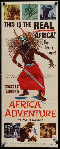 4c512 AFRICA ADVENTURE insert '54 this is the REAL Africa, the living jungle, wild native image!