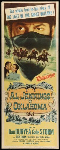4c513 AL JENNINGS OF OKLAHOMA insert '50 real and violent story of the last of the great outlaws!