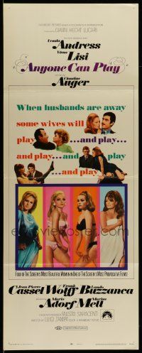 4c521 ANYONE CAN PLAY insert '68 sexiest near-naked Ursula Andress, Virna Lisi, Auger, Mell