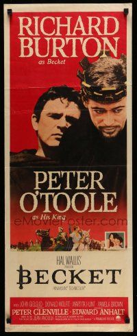 4c539 BECKET insert '64 Richard Burton in the title role, Peter O'Toole as the King!