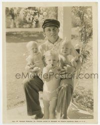 4d235 BING CROSBY 8x10.25 still '35 great family portrait at home with his three children!