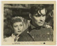 4d018 CALL OF THE WILD 8x10 still R43 great close up of Loretta Young behind angry Clark Gable!