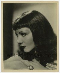 4d022 CLEOPATRA deluxe 8x10 still '34 Cecil B. DeMille, best close up of Claudette Colbert!