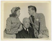 4d075 LIFE BEGINS FOR ANDY HARDY 8x10.25 still '41 Lewis Stone between Judy Garland & Mickey Rooney