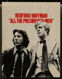 4f003 ALL THE PRESIDENT'S MEN 9 color 11x14 stills '76 Pakula Watergate classic, Robert Redford