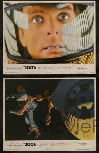 4f587 2001: A SPACE ODYSSEY 5 LCs R72 Stanley Kubrick sci-fi classic, Gary Lockwood, Keir Dullea!
