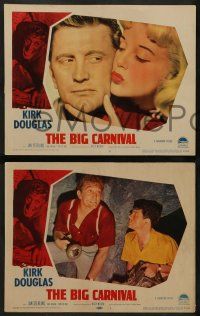 4f765 ACE IN THE HOLE 3 LCs '51 Billy Wilder classic, Kirk Douglas, Jan Sterling, The Big Carnival
