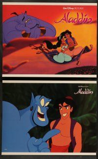 4f015 ALADDIN 8 LCs '92 classic Disney Arabian cartoon, great images of Prince Ali & Jasmine!