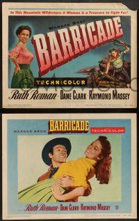 4f040 BARRICADE 8 LCs '50 Jack London, Ruth Roman is a treasure to fight for!