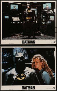 4f041 BATMAN 8 LCs '89 Michael Keaton, Kim Basinger, Jack Nicholson, directed by Tim Burton!