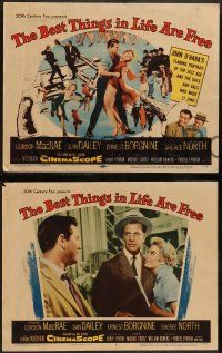 4f053 BEST THINGS IN LIFE ARE FREE 8 LCs '56 Gordon MacRae, Dan Dailey, Sheree North!