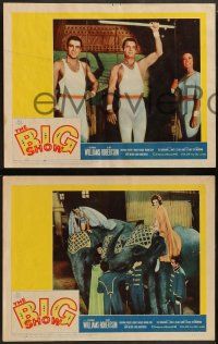 4f059 BIG SHOW 8 LCs '61 sexy Esther Williams & Cliff Robertson at circus, plus Ed Sullivan!
