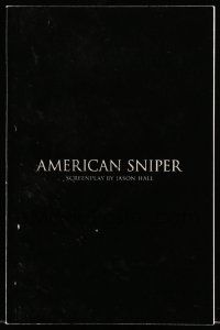 4g034 AMERICAN SNIPER For Your Consideration 5.5x8.5 script March 18, 2014, screenplay by Hall!
