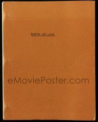 4g068 BIRTH OF LOVE script '69 unproduced Le Premier Amour screenplay by Marcel Pagnol!