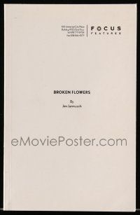 4g083 BROKEN FLOWERS For Your Consideration 5.5x8.5 script '00s screenplay by Jim Jarmusch!