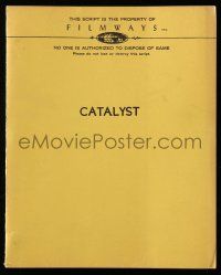 4g100 CATALYST final draft script October 23, 1972, unproduced screenplay by Evan Hunter!