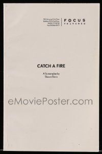 4g101 CATCH A FIRE For Your Consideration 5.5x8.5 English script June 28, 2005, screenplay by Slovo!