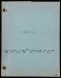4g105 CHICAGO 7 English script March 31, 1969, unproduced screenplay by William McGivern!