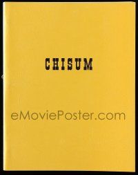 4g109 CHISUM script October 4, 1969 screenplay by Andrew J. Fenady, contains loose revisions!