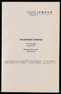 4g121 CONSTANT GARDENER For Your Consideration 5.5x8.5 script May 7, 2004, screenplay by Caine!