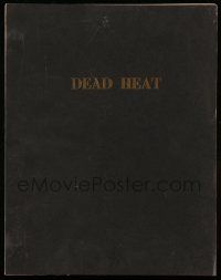 4g126 COURAGE revised draft script '83 screenplay by Ronny Cox & Mary Cox, working title Dead Heat!
