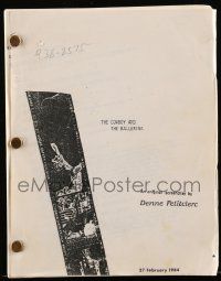 4g127 COWBOY & THE BALLERINA TV script February 27, 1984 screenplay by Denne Petitclerc!