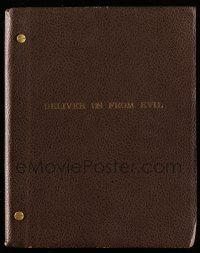 4g149 DELIVER US FROM EVIL script '70s unproduced screenplay by Robert Alsheimer & John Quinn!