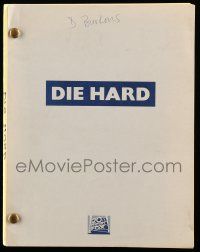 4g156 DIE HARD second revised draft script October 2, 1987, screenplay by Jeb Stuart!