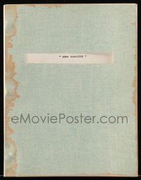 4g173 DUPE NEGATIVE script October 31, 1971, unproduced screenplay by Stanley Mann!