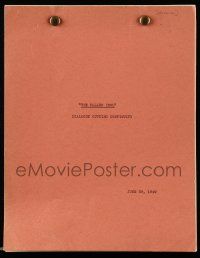 4g201 FALLEN IDOL dialogue cutting continuity script June 29, 1949, screenplay by Graham Greene!