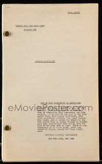 4g221 FLYING DISC MAN FROM MARS cutting continuity script '50 screenplay by Davidson!