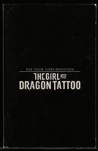 4g250 GIRL WITH THE DRAGON TATTOO For Your Consideration 5.5x8.5 script '11 screenplay by Zaillian!