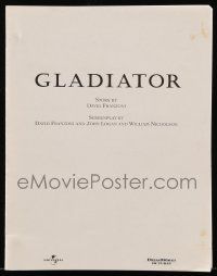 4g252 GLADIATOR For Your Consideration script '00 screenplay by Franzoni, Logan & Nicholson!