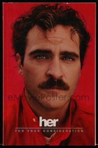 4g284 HER For Your Consideration 5.5x8.5 script '13 screenplay by Spike Jonze!