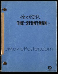 4g297 HOOPER revised draft script February 4, 1975, screenplay by Kirby & Green, The Stuntman!