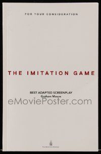 4g310 IMITATION GAME For Your Consideration 5.5x8.5 script '14 screenplay by Graham Moore!