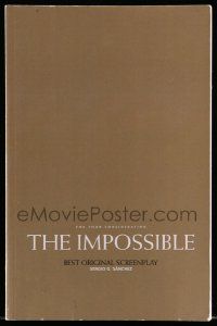 4g311 IMPOSSIBLE For Your Consideration 5.5x8.5 script '12 screenplay by Sergio G. Sanchez!