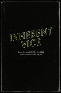 4g313 INHERENT VICE For Your Consideration 5.5x8.5 script Aug 7, 2013 by Paul Thomas Anderson!