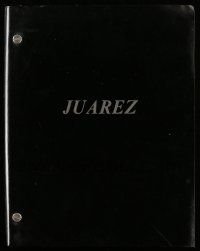 4g327 JUAREZ second draft script December 1975, unproduced screenplay by Joseph Dispenza!