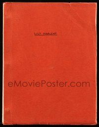 4g371 LILY MARLENE first draft script June 1976, screenplay by H.A.L. Craig & Enzo Peri