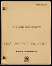 4g375 LOCH NESS MONSTER revised draft script '70s unproduced screenplay by Marc Norman!