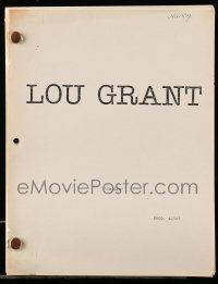 4g382 LOU GRANT TV second revised draft script November 11, 1981, screenplay by April Smith, Ghosts